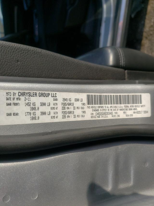 2011 DODGE DURANGO EX 1D4RD2GGXBC653465