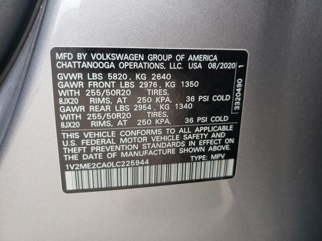 2020 VOLKSWAGEN ATLAS CROS 1V2ME2CA0LC225944