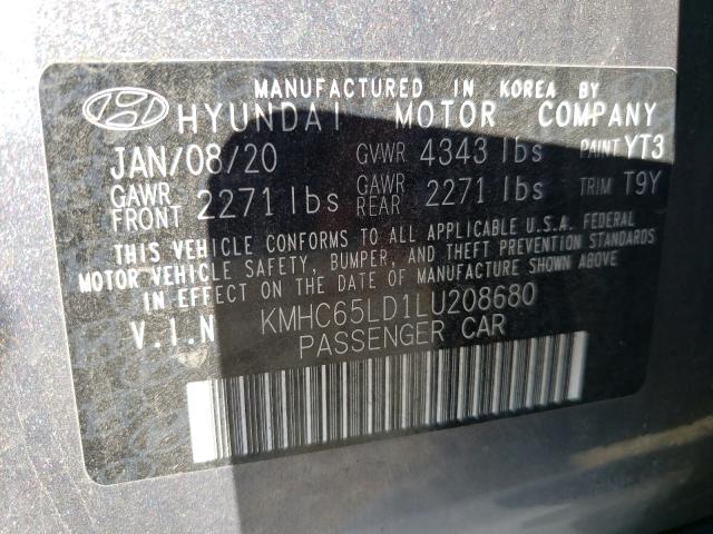 2020 HYUNDAI IONIQ SE KMHC65LD1LU208680