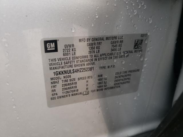 2017 GMC ACADIA 1GKKNULS4HZ252361
