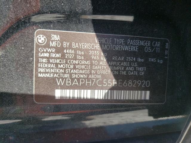 2011 BMW 328 WBAPH7C55BE682920