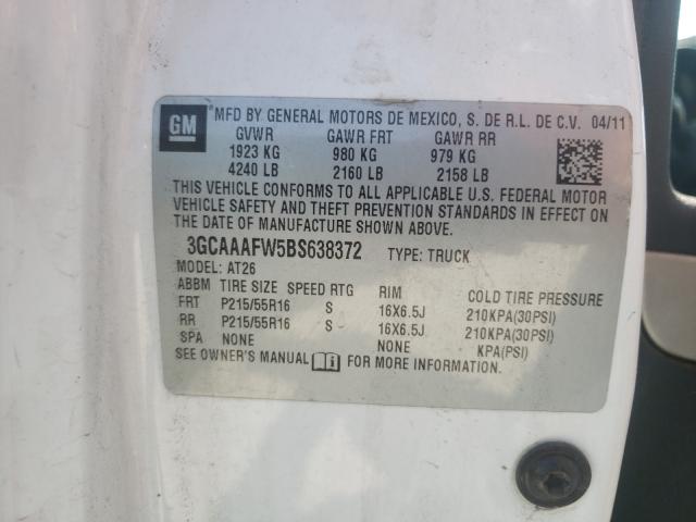 2011 CHEVROLET HHR PANEL 3GCAAAFW5BS638372