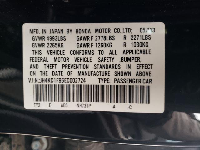 2014 ACURA RLX ADVANC JH4KC1F96EC002724