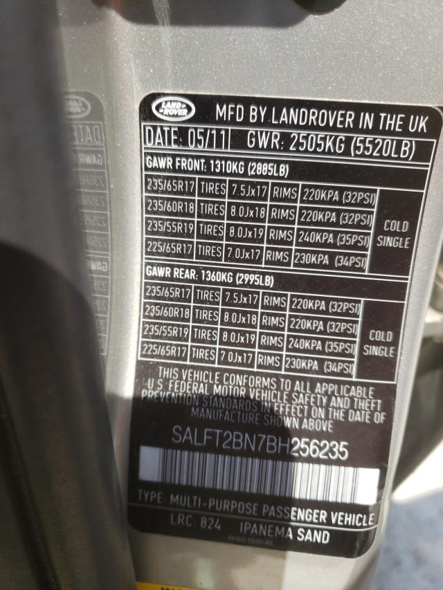 2011 LAND ROVER LR2 HSE LU SALFT2BN7BH256235