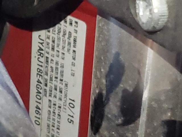 2016 YAMAHA FZ6 R JYARJ18E4GA014610
