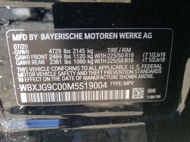 WBXJG9C00M5S19004 BMW X1 XDRIVE2 10