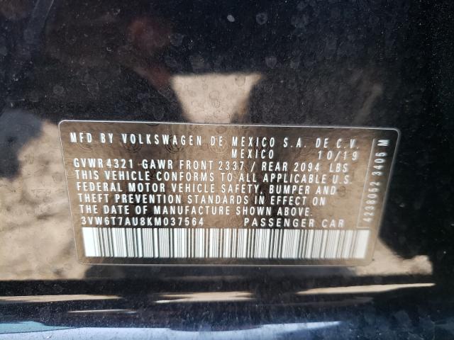 2019 VOLKSWAGEN GTI S 3VW6T7AU8KM037564