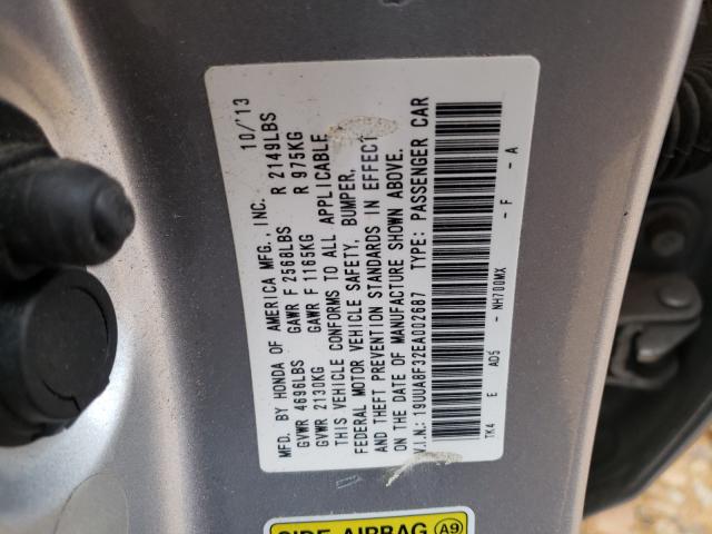 2014 ACURA TL SE 19UUA8F32EA002687