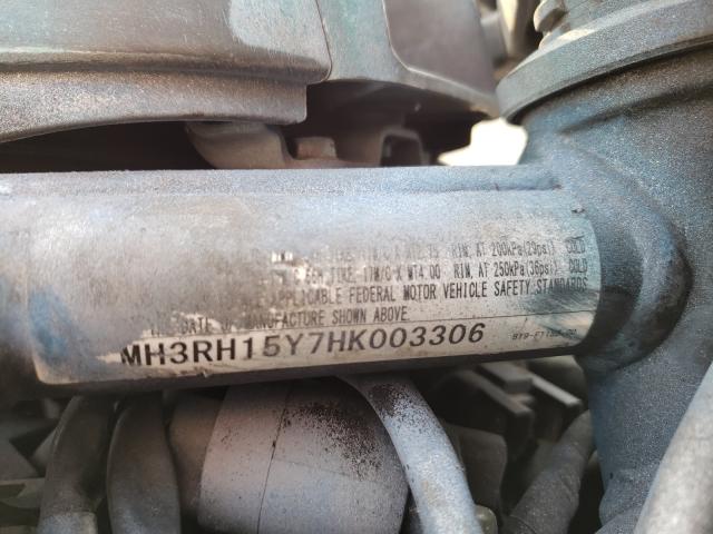 2017 YAMAHA YZFR3 A MH3RH15Y7HK003306