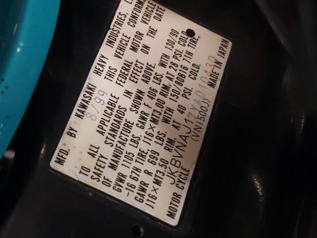 2000 KAWASAKI VN1500 J JKBVNAJ17YA010430