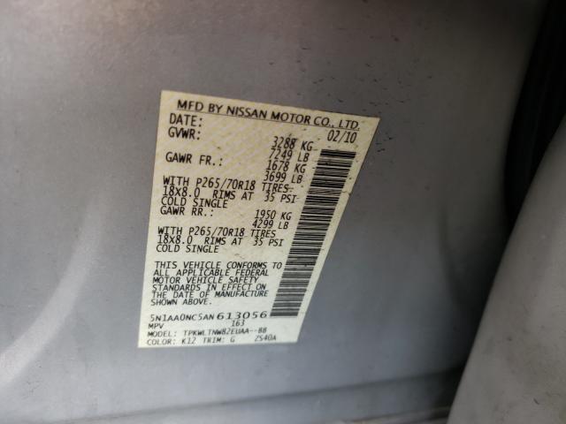 2010 NISSAN ARMADA SE 5N1AA0NC5AN613056