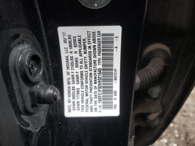 2017 HONDA CIVIC TOUR 19XFC1F92HE021545