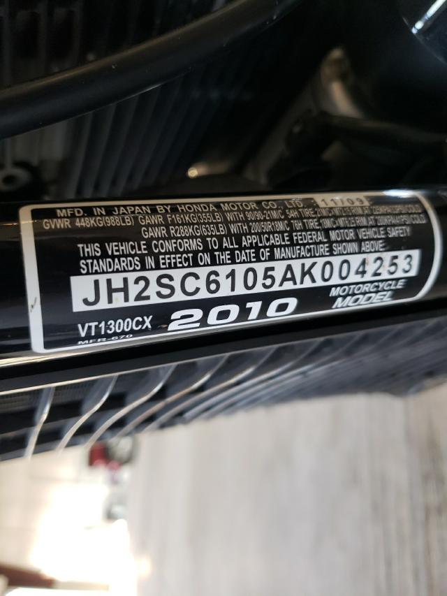 2010 HONDA VT1300 CX JH2SC6105AK004253