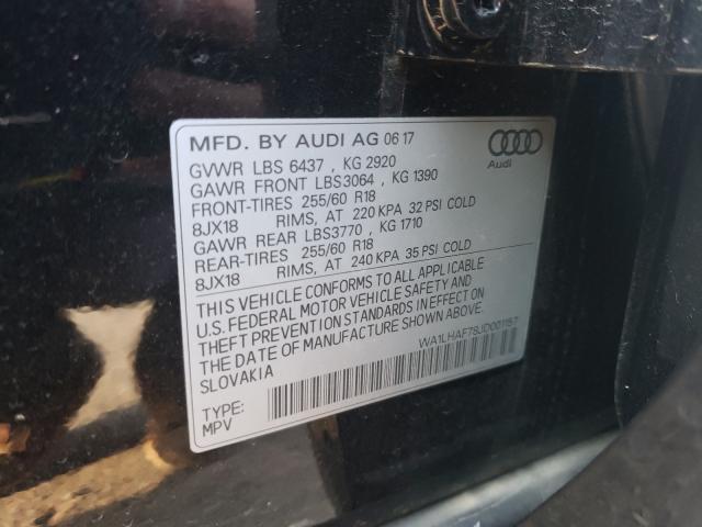 VIN WA1LHAF78JD001157 2018 Audi Q7, Premium Plus no.10