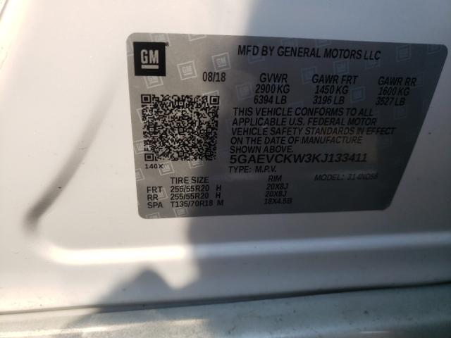 2019 BUICK ENCLAVE AV 5GAEVCKW3KJ133411