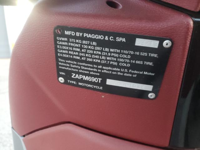 2013 PIAGGIO BV 350 ZAPM690T4D5001934