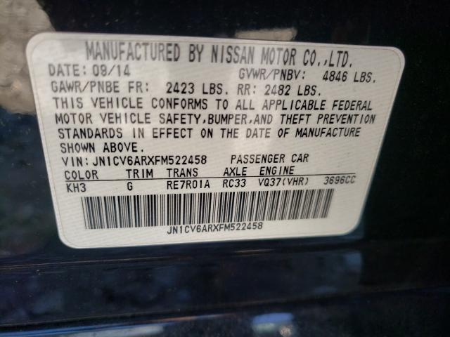 2015 INFINITI Q40 JN1CV6ARXFM522458
