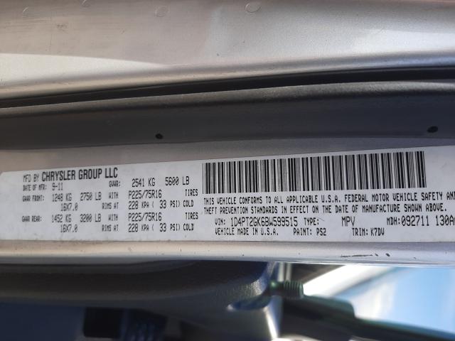 2011 DODGE NITRO SE 1D4PT2GK6BW599515