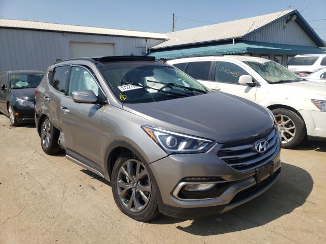 Vehiculos salvage en venta de Copart Pekin, IL: 2017 Hyundai Santa FE S
