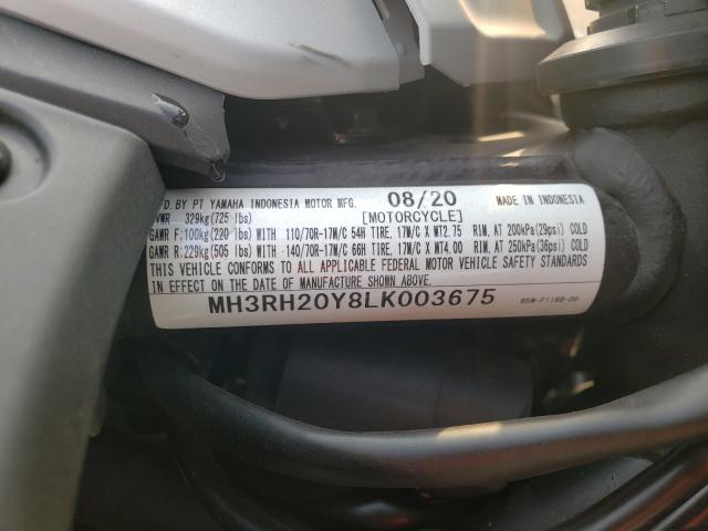 2020 YAMAHA MT-03 MH3RH20Y8LK003675