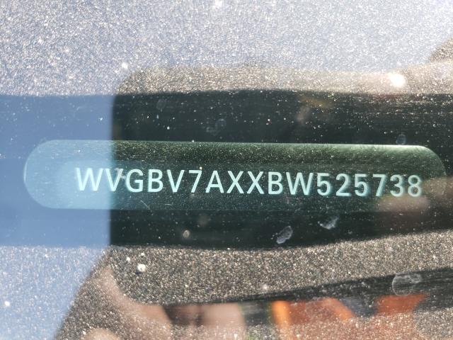 2011 VOLKSWAGEN TIGUAN WVGBV7AXXBW525738