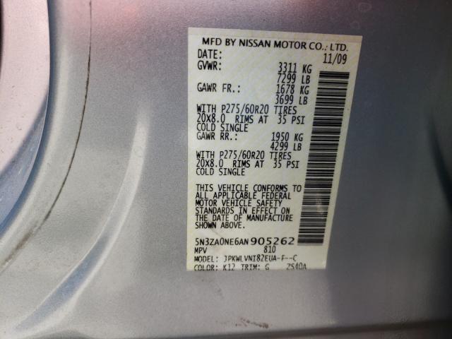 2010 INFINITI QX56 5N3ZA0NE6AN905262