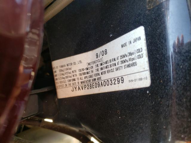 2009 YAMAHA XV1700 A JYAVP28E09A003299