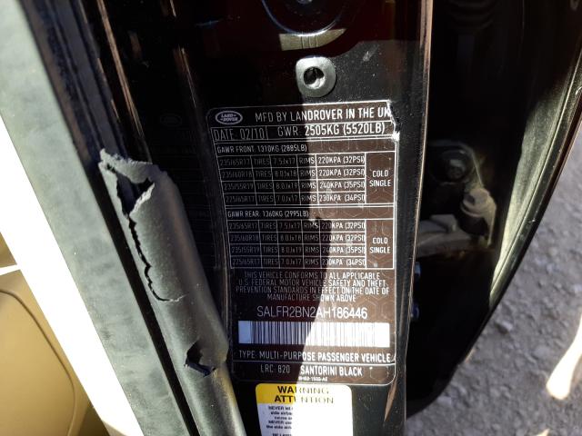 2010 LAND ROVER LR2 HSE SALFR2BN2AH186446