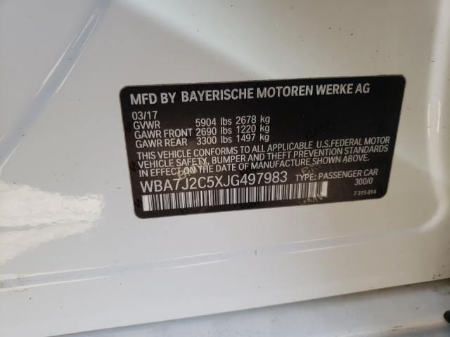 2018 BMW 740 - WBA7J2C5XJG497983