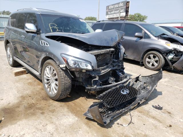 Salvage cars for sale from Copart Wichita, KS: 2015 Infiniti QX80