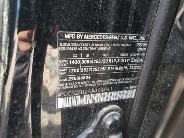 2010 MERCEDES-BENZ R 350 BLUE 4JGCB2FB2AA104041