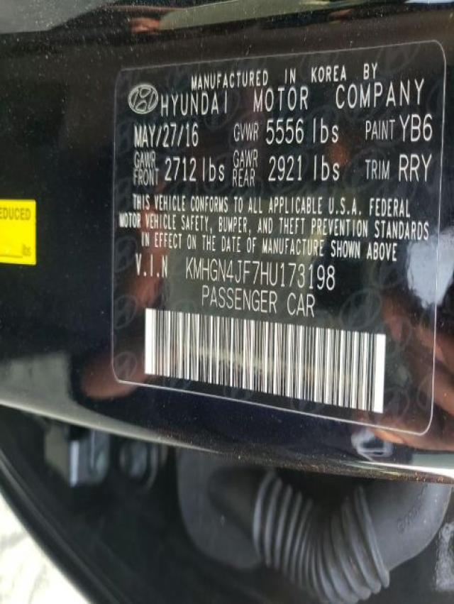 2017 GENESIS G80 ULTIMA KMHGN4JF7HU173198