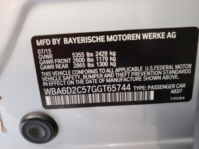 VIN WBA6D2C57GGT65744 2016 BMW 6 Series, 640 Xi Gra... no.10