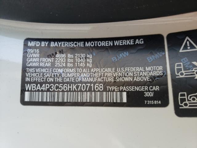 2017 BMW 440XI WBA4P3C56HK707168
