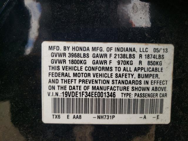 2014 ACURA ILX 20 19VDE1F34EE001346