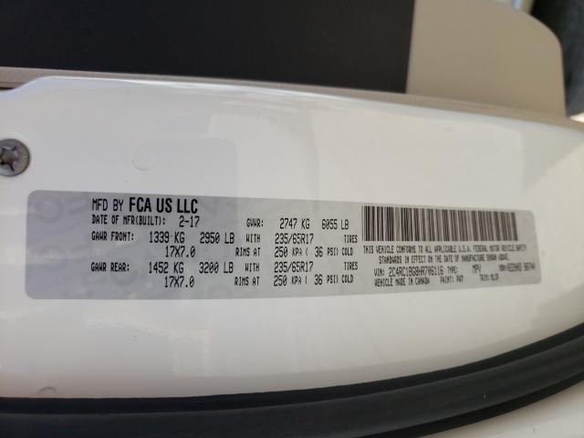 2017 CHRYSLER PACIFICA 2C4RC1BG8HR706116