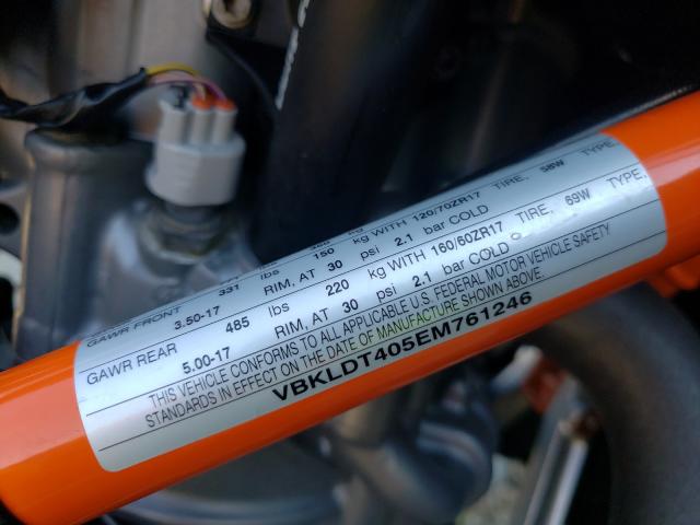 2014 KTM 690 DUKE VBKLDT405EM761246
