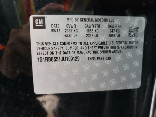 2018 CHEVROLET VOLT PREMI 1G1RB6S51JU109129