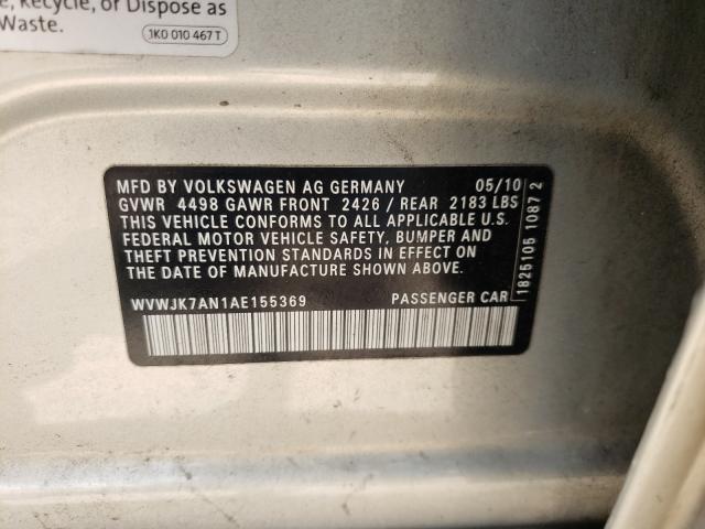 2010 VOLKSWAGEN PASSAT KOM WVWJK7AN1AE155369