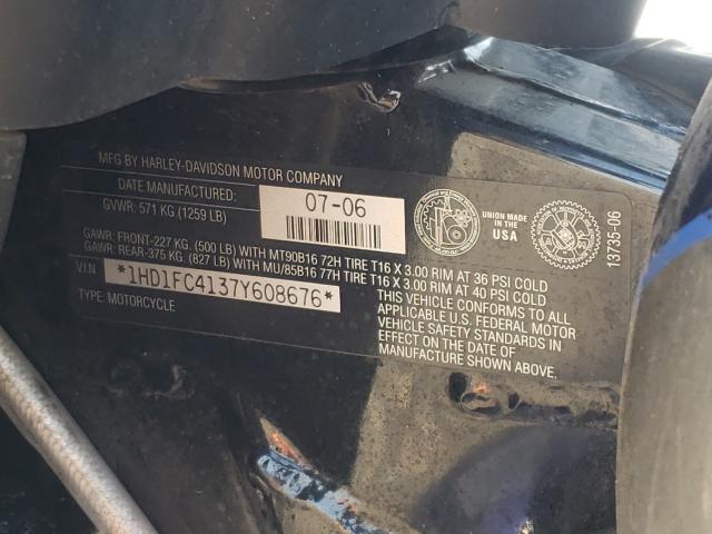 2007 HARLEY-DAVIDSON FLHTCUI 1HD1FC4137Y608676