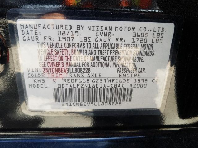 2020 NISSAN VERSA S/SV 3N1CN8EV9LL808228