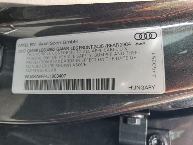 2018 AUDI RS3 WUABWGFF4J1903407