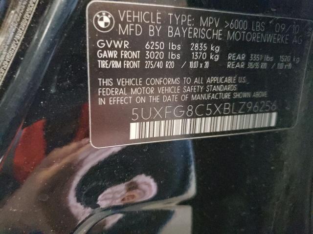 2011 BMW X6 XDRIVE5 5UXFG8C5XBLZ96256