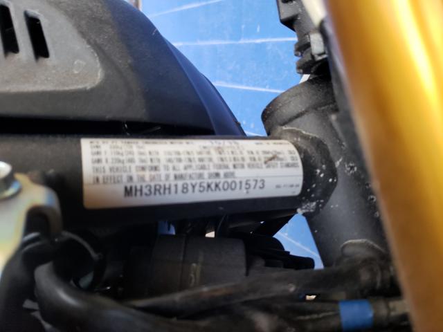 2019 YAMAHA YZFR3 A MH3RH18Y5KK001573