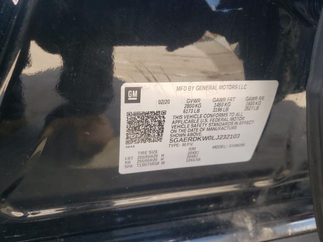 2020 BUICK ENCLAVE AV 5GAERDKW0LJ232103