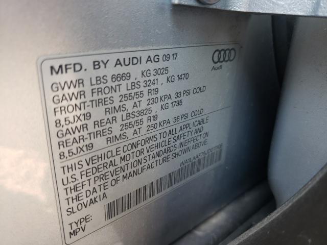 VIN WA1LAAF75JD013108 2018 Audi Q7, Premium Plus no.10