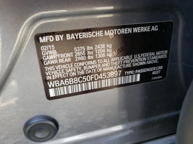 VIN WBA6B8C50FD453897 2015 BMW 6 Series, 640 Xi Gra... no.10