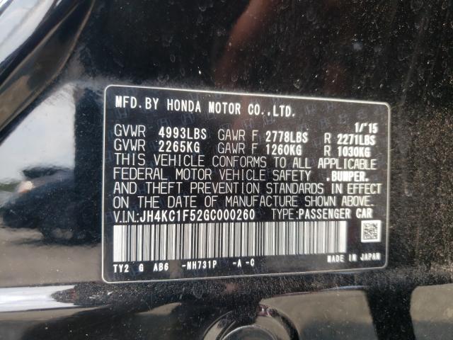 2016 ACURA RLX TECH JH4KC1F52GC000260