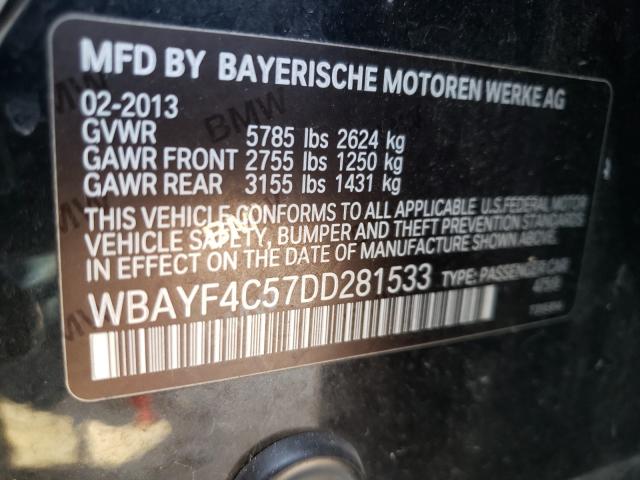 2013 BMW 740 LXI WBAYF4C57DD281533