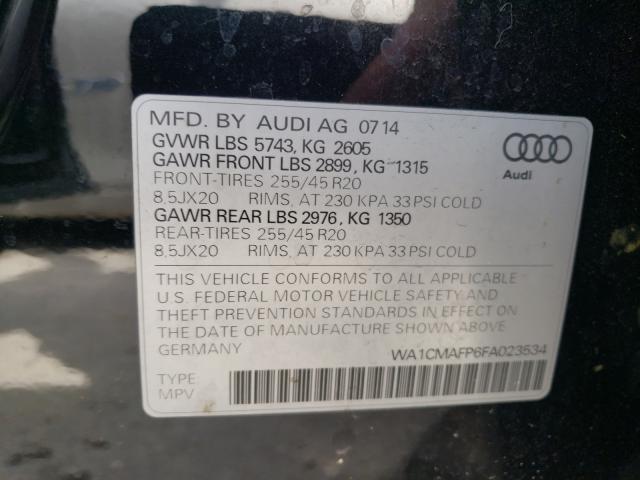 2015 AUDI Q5 TDI PRE WA1CMAFP6FA023534